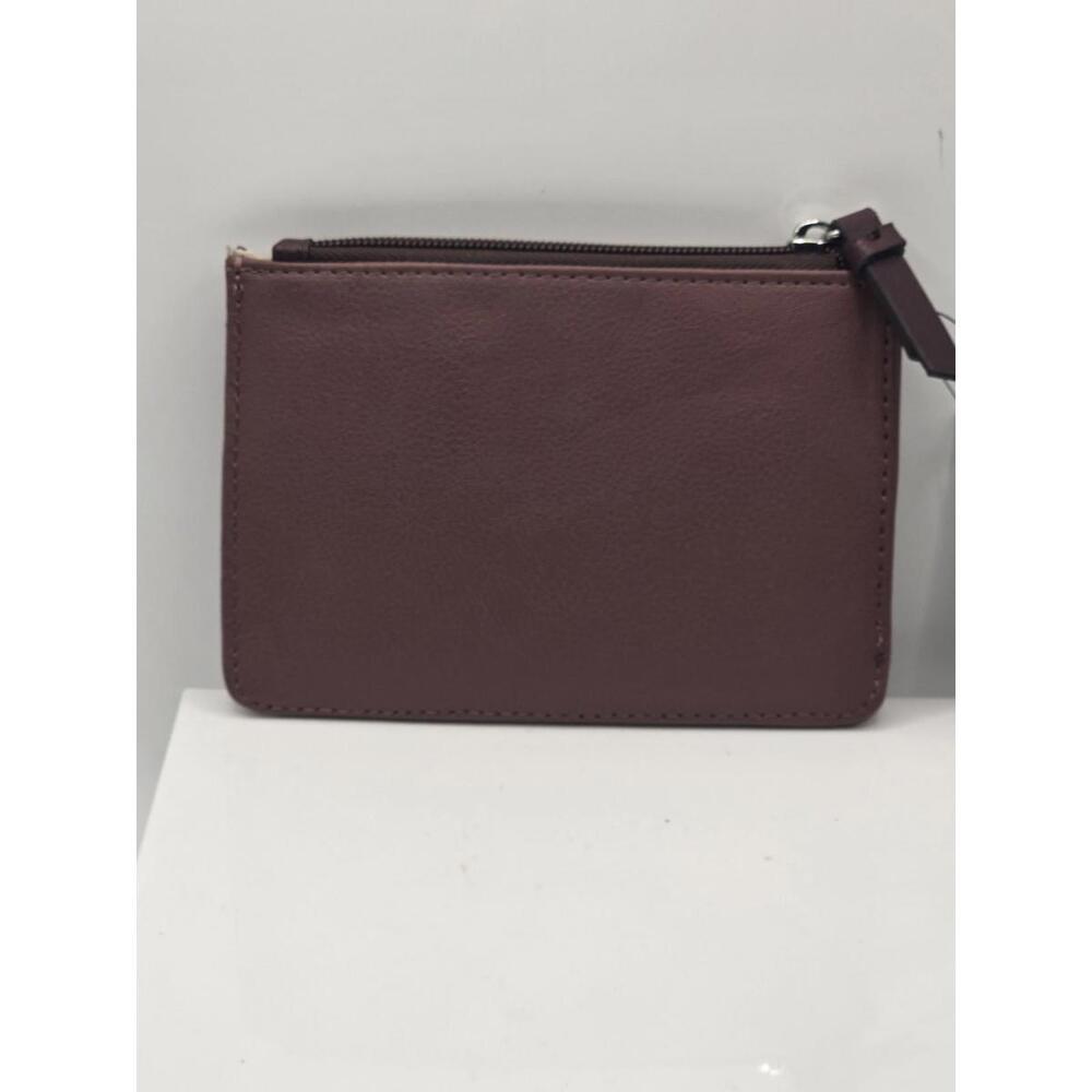 Nine West Jollie Slg Small Top Zip Duo Bifold Wallet Brand New W/ Tags Redwood - Picture 2 of 2